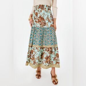 Tuckernuck Robin’s Egg Floral Edith Skirt